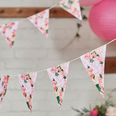 "Boho" Vintage Floral - Bunting, GR-Ginger Ray UK, Putti Fine Furnishings