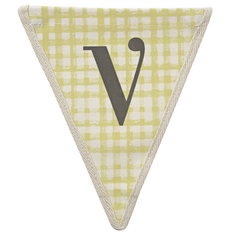 Meri Meri Alphabet Bunting - Letter V, MM-Meri Meri UK, Putti Fine Furnishings