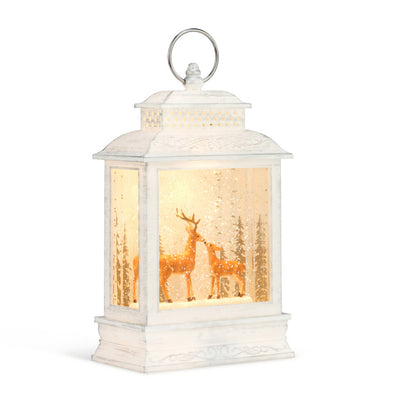 Demdaco Musical Deer Perpetual Snow Lantern with Light | Putti Christmas