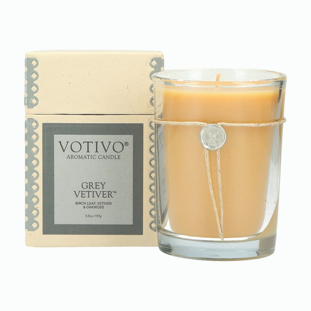 Votivo Aromatic Candle - Grey Vetiver No.45