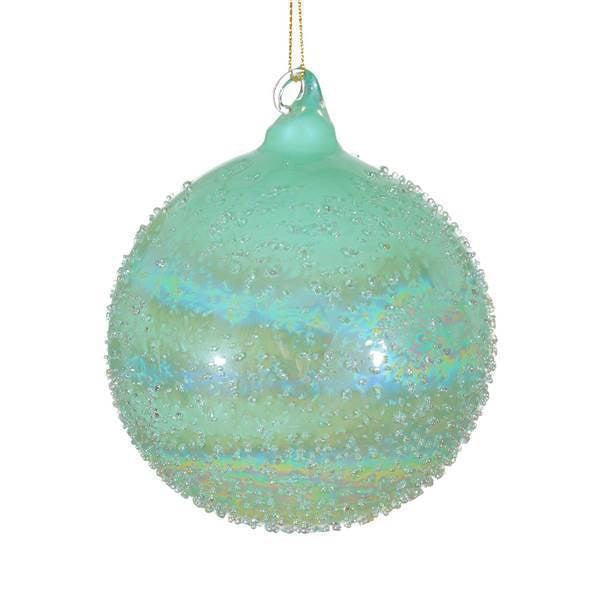 Jim Marvin Glass Pearl Beaded Ball - Light Green, WCI-Winward Canada, Putti Fine Furnishings