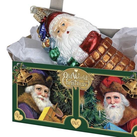 Old World Christmas - Pupazzo Di Neve In Vetro Soffiato - Ornamenti Per Albero - 11 Cm