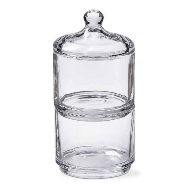 Stacking Jars with Lid - Clear  | Putti Fine Furnishings 