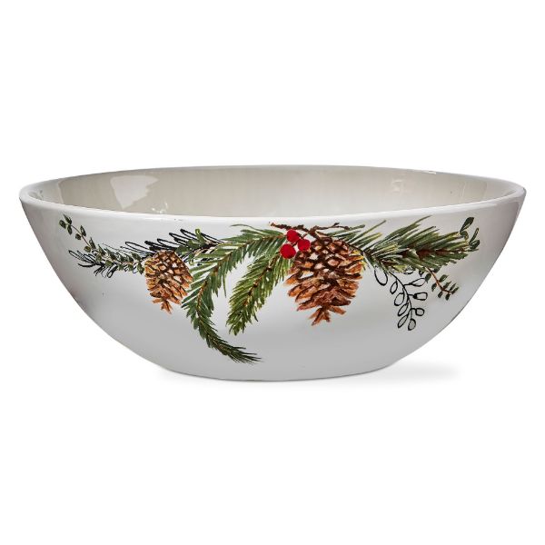Winter Sprig Serving Bowl  | Putti Christmas Canada