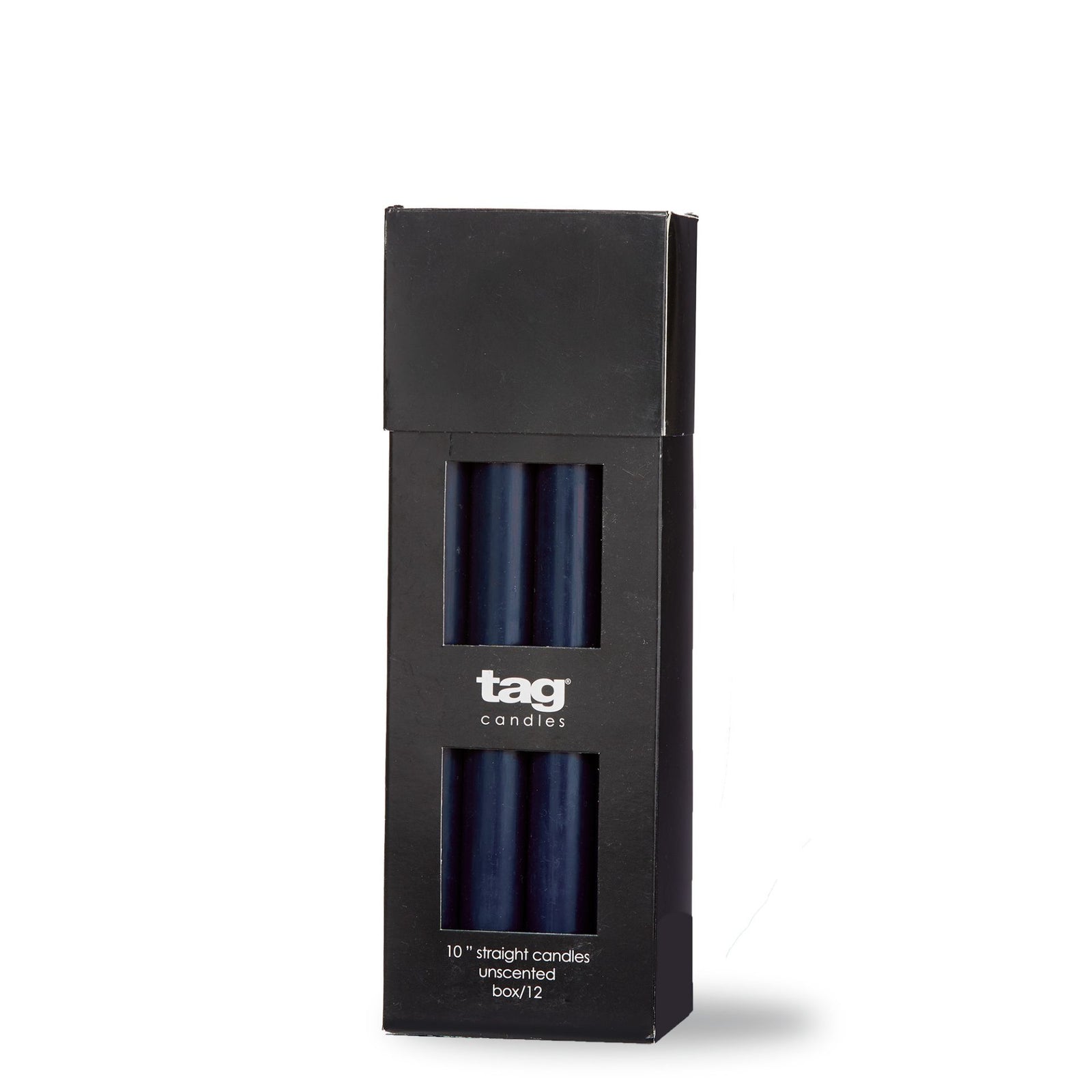 Straight Candles 10" - Navy | Putti Fine Furnishings 
