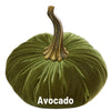 Large Velvet Pumpkin - Avocado