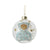 "Baby's First Christmas" Teddy Bear Glass Ball Ornament Blue | Putti Christmas 