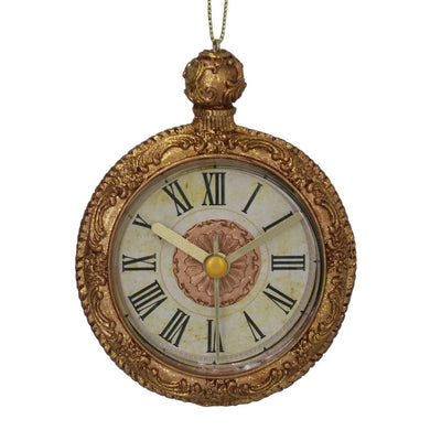 Gold Resin Pocket Watch Ornament