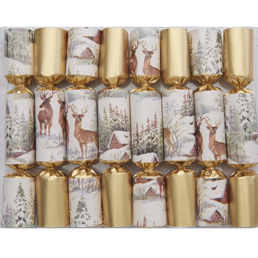 Robin Reed "Deer Christmas" Small Crackers
