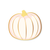 White and Gold Pumpkin Plates