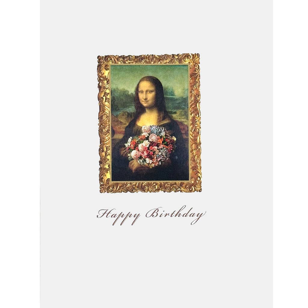 Lumia Designs Mona Lisa Birthday Card | Putti Fine Furnishings 