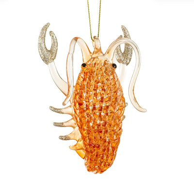 Orange Crayfish Ornament