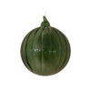 Sage Green Swirl Glass Ball Ornament