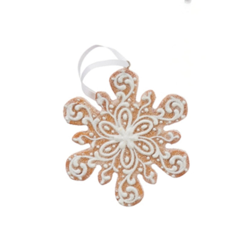 White Icing Gingerbread Ornaments | Putti Christmas Decorations 