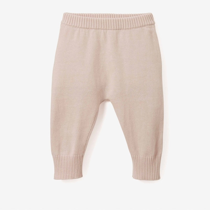 Elegant Baby Knit Cardigan & Pant Set - Pale Pink