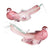 Pink Feather Bird with Clip | Putti Christmas 