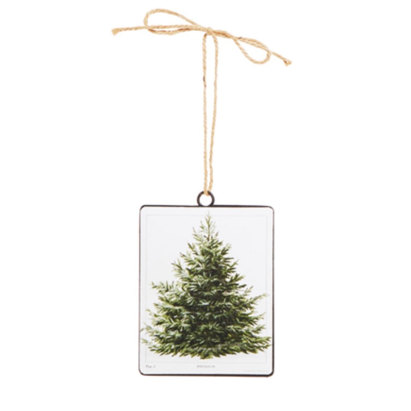 Fir Tree Tin Ornament