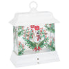 Perpetual Snowman Damask Shimmer Lantern