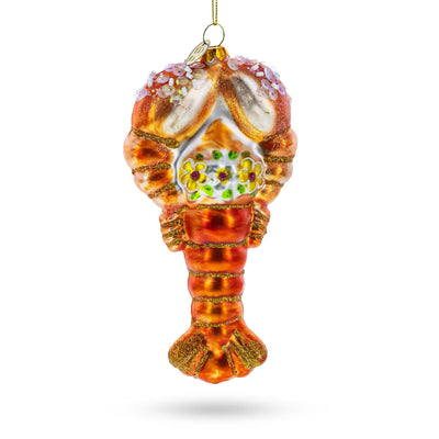 BestPysanky - Lobster with Beads Glass Ornament