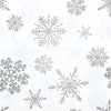 Snow Crystals Silver Lunch Napkins