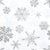 Snow Crystals Silver Lunch Napkins