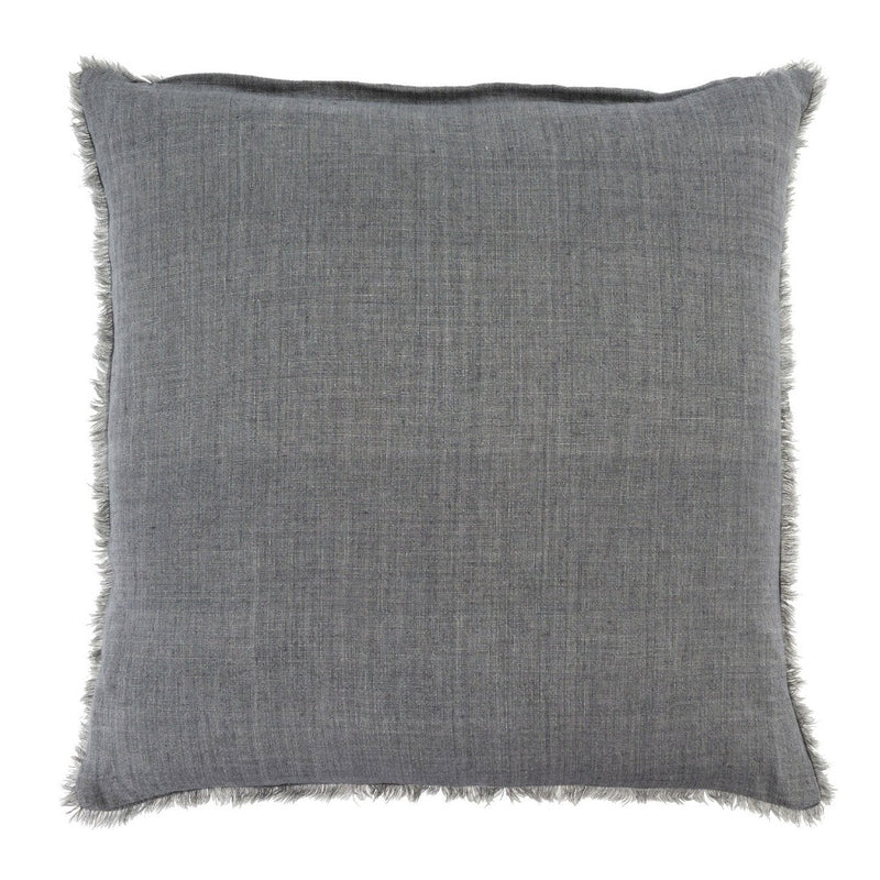 Lina Linen Pillow - Steel Grey