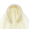 Slant Collections Pearl Headband Bridal Shower Veil