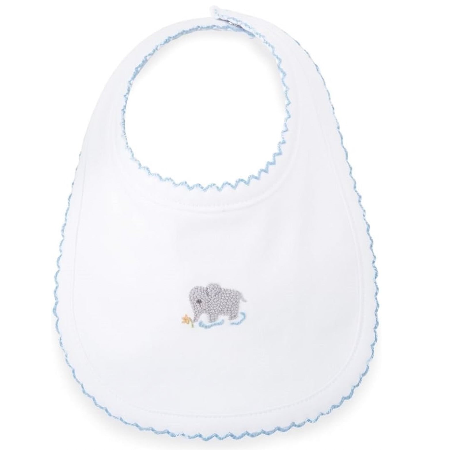 Mud Pie - French Knot Elephant Baby Bib