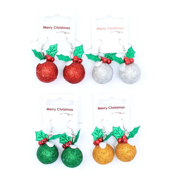 Christmas Bauble Earrings | Putti Christmas 