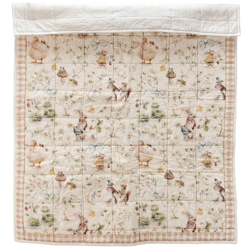 Garden Friends Baby Quilt | Le Petite Putti 