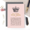 Style Queen Foiled Birthday Card For Her