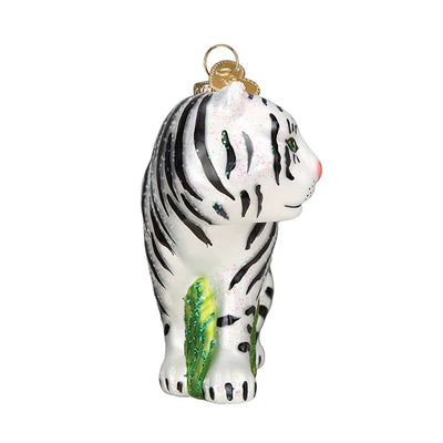 Old World Christmas White Tiger Ornament | Putti Christmas Decorations