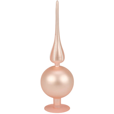 Pink Glass Finial Tree Topper | Putti Christmas Decorations