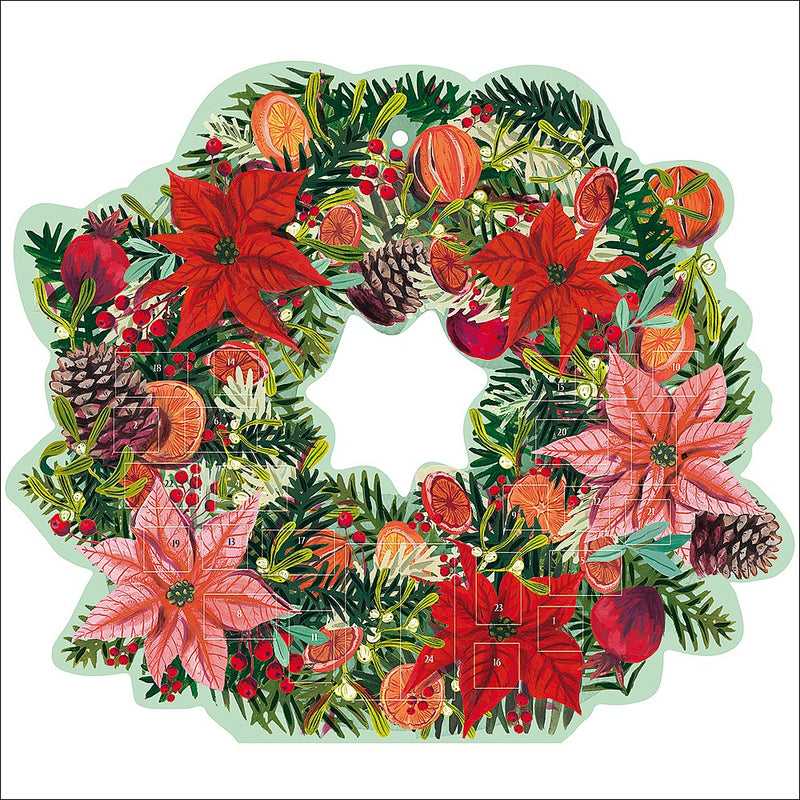 Woodmansterne Christmas Wreath 3D Advent Calendar