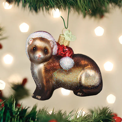 Old World Christmas Ferret Ornament  | Putti Christmas Decorations