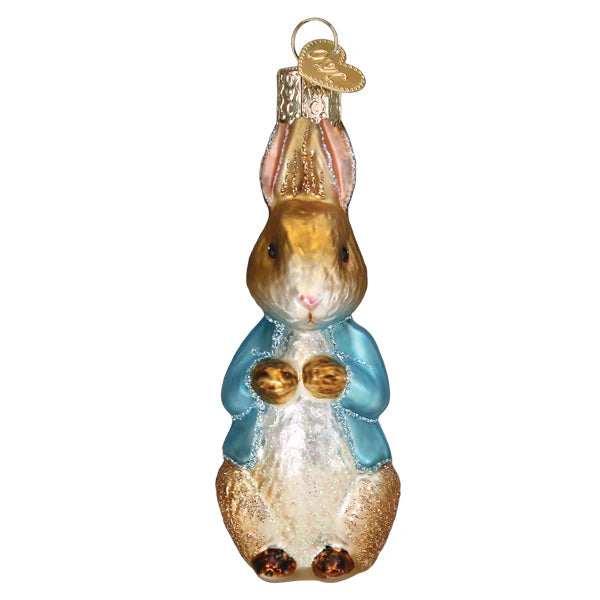 Old World Christmas Peter Rabbit Glass Ornament