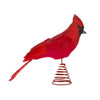 Feather Cardinal tree topper