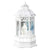 White Santa with Deer Lighted Swirl Gazebo | Putti Christmas Snow Globes 
