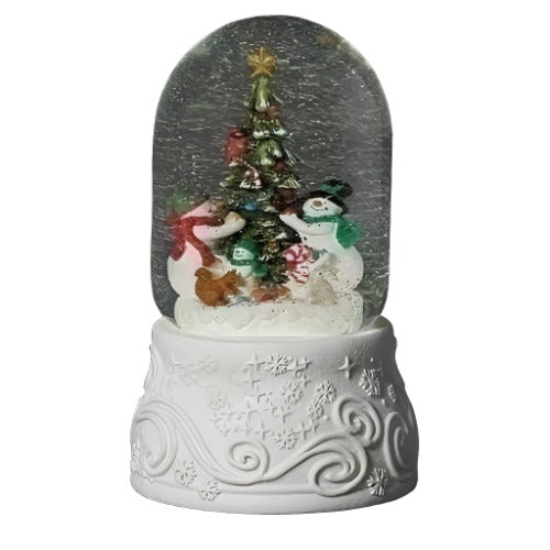 Snowmen Musical Perpetual Snow Globe  | Putti Christmas 