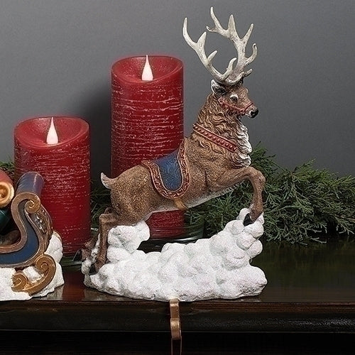 Leeping Reindeer Stocking Holder