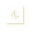 Hemstitch Script Initial Paper Cocktail Napkins - L | Putti Celebrations Canada 