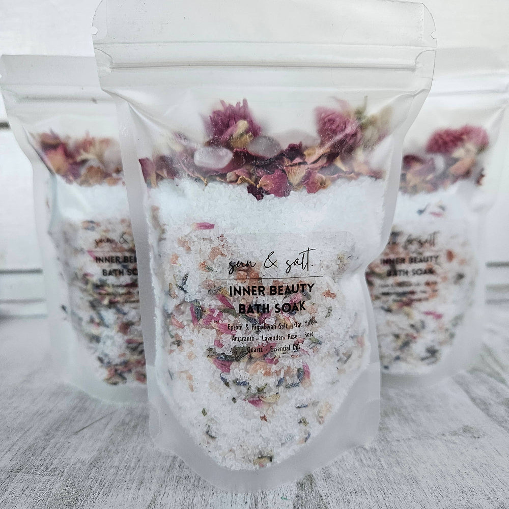 Inner Beauty Bath Soak - Bath Salt - with Rose Quartz