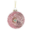 Pink Glitter Reflector Ball Ornament | Putti Christmas
