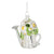 Watering Can Glass Ornament | Putti Christmas Decorations 