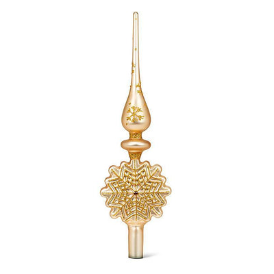 Gold Snowflake Tree Topper | Putti Christmas Celebrations