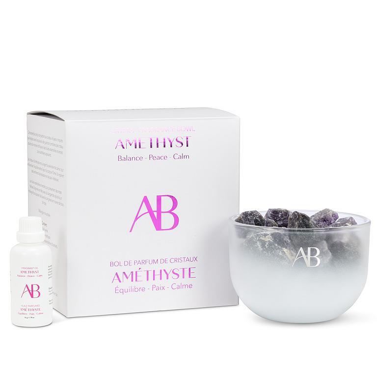 Amethyst Quartz Crystal Fragrance Bowl | Putti Fine Furnishings 