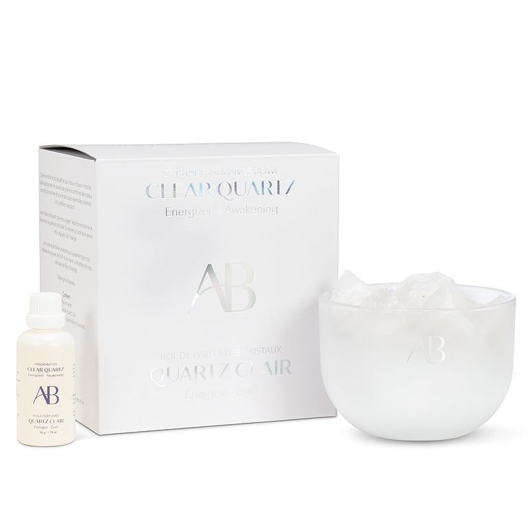 Clear Quartz Crystal Fragrance Bowl | Putti Fine Furnishings 