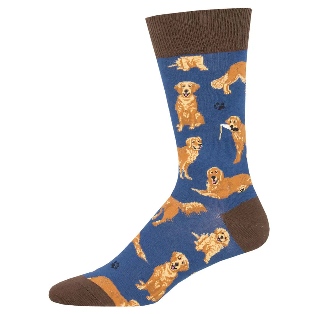 "Golden Retrievers" Men's Socks  | Putti Fine Fashions 