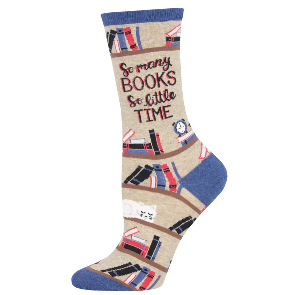 "Time for a Good Book" Ladies Socks | Putti Fine Fashions 