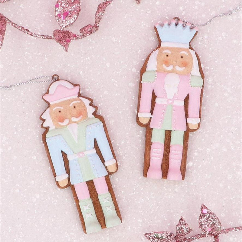 Pastel Nutcracker Gingerbread Cookie | Putti Christmas Deorations 